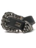 【送料無料】B.B.SIMON PRESTIGE BB PTN BLK DIAMOND LEATHER BELT