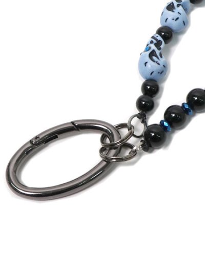 画像2: 【送料無料】B.B.SIMON BEADS PANTS CHAIN BLUE NIGHTMARE