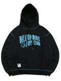 【送料無料】BILLIONAIRE BOYS CLUB EMBROIDERED LOGO HOODIE BLACK