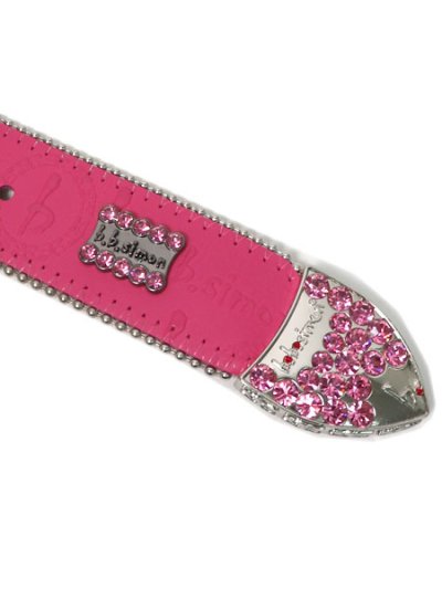 画像3: 【送料無料】B.B.SIMON BROOKLYN ROSE BB PTN SILVER LEATHER BELT