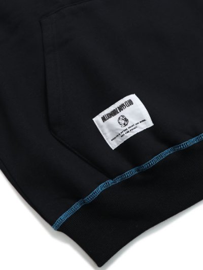 画像4: 【送料無料】BILLIONAIRE BOYS CLUB EMBROIDERED LOGO HOODIE BLACK