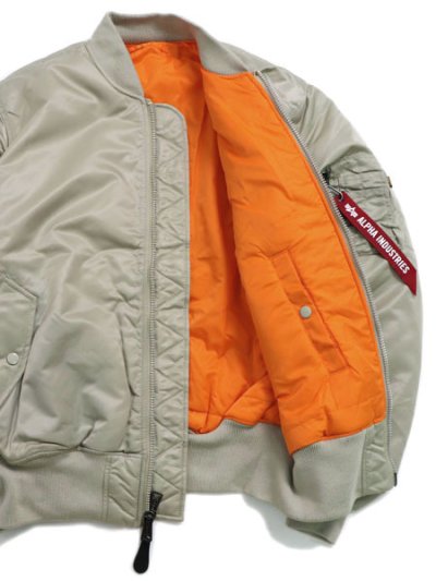 画像7: 【送料無料】ALPHA MA-1 FLIGHT JACKET MINERAL