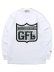 画像1: WEST WEAR GFL LOGO L/S TEE WHITE/BLACK/SILVER (1)