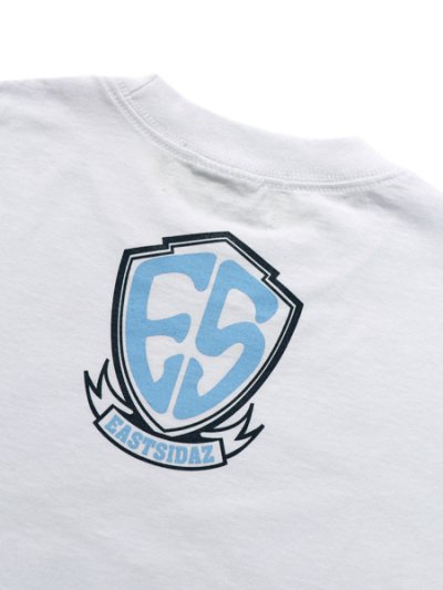 画像4: WEST WEAR ES LOGO L/S TEE WHITE/NAV/SKY BLUE