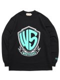 WEST WEAR WS LOGO L/S TEE BLACK/TIFFANY/SILVER