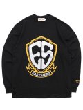 WEST WEAR ES LOGO L/S TEE BLACK/SILVER/YELLOW