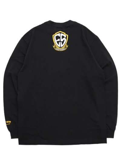 画像2: WEST WEAR ES LOGO L/S TEE BLACK/SILVER/YELLOW