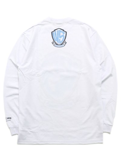 画像2: WEST WEAR WS LOGO L/S TEE WHITE/NAVY/SKY BLUE