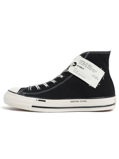 画像1: 【送料無料】AVIREX CONVERSE ALL STAR HI BLACK