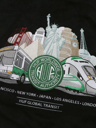 画像4: 【送料無料】HUF GLOBAL TRANSIT VARSITY JACKET