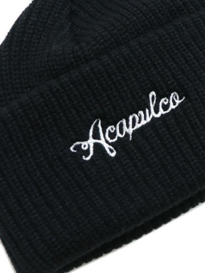 画像3: ACAPULCO GOLD CABLE BEANIE BLACK