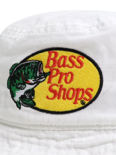 画像5: 【KIDS】BASS PRO SHOPS YOUTH BASS LOGO BUCKET HAT WHITE