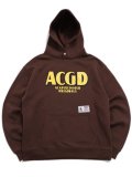 【送料無料】ACAPULCO GOLD ACGD SNAP HOODED SWEATSHIRT BROWN