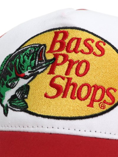 画像6: 【KIDS】BASS PRO SHOPS YOUTH EMB LOGO MESH TRUCKER CAP RED/WH