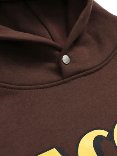 画像4: 【送料無料】ACAPULCO GOLD ACGD SNAP HOODED SWEATSHIRT BROWN