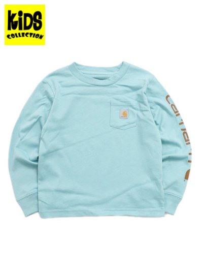 画像1: 【KIDS】CARHARTT KIDS TD LS GRAPHIC POCKET TEE-STILLWATER