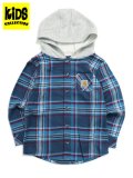 【KIDS】CARHARTT KIDS CHILD FLANNEL HOODDED SHIRT-DK DENIM