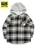 【KIDS】CARHARTT KIDS CHILD FLANNEL HOODDED SHIRT-C.BLK