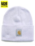【KIDS】CARHARTT KIDS ACRYLIC WATCH HAT-PEACH MICA