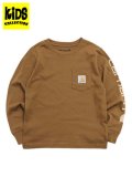 【KIDS】CARHARTT KIDS CH LS GRAPHIC POCKET TEE-C.BROWN