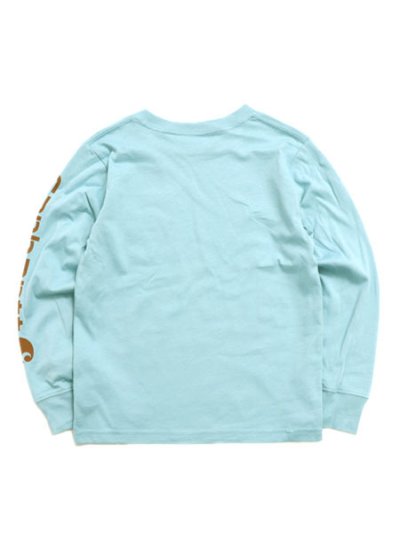 画像2: 【KIDS】CARHARTT KIDS CH LS GRAPHIC POCKET TEE-STILLWATER