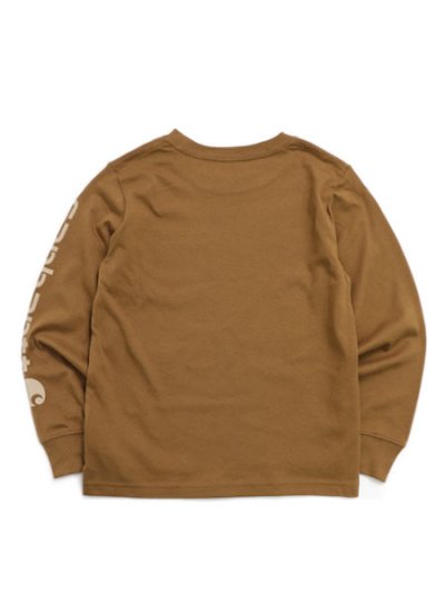 画像2: 【KIDS】CARHARTT KIDS CH LS GRAPHIC POCKET TEE-C.BROWN
