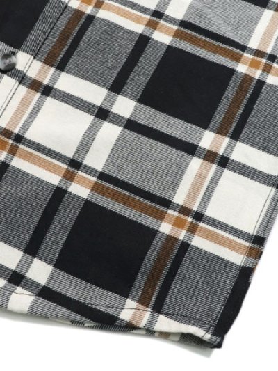 画像4: 【KIDS】CARHARTT KIDS CHILD FLANNEL HOODDED SHIRT-C.BLK