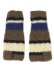 画像1: sublimeroe HAND KNIT LINE GLOVE BROWN MIX (1)