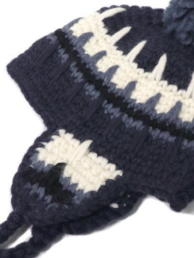 画像3: sublimeroe HANDKINT EARFLAP WT NAVY MIX