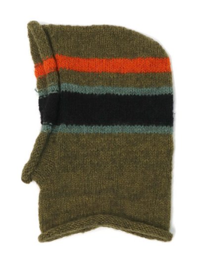 画像3: sublimeroe HAND KNIT LINE BALACLAVA MOSS MIX