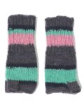 sublimeroe HAND KNIT LINE GLOVE GREY MIX