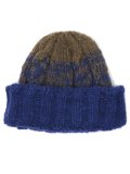 sublimeroe HAND KNIT FISHERMAN WT ROYAL/BROWN