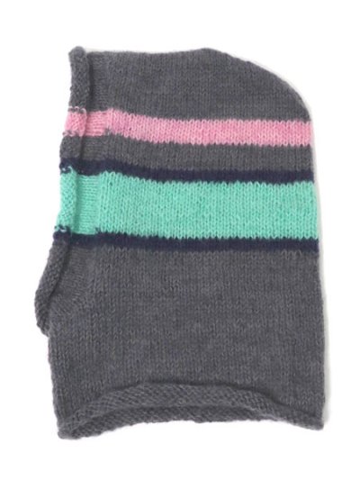 画像3: sublimeroe HAND KNIT LINE BALACLAVA GREY MIX