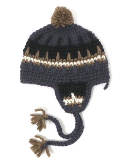 画像1: sublimeroe HANDKINT EARFLAP WT CHARCOAL MIX