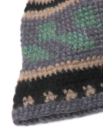 画像3: sublimeroe FINE HAND KNIT HAT BLACK MIX