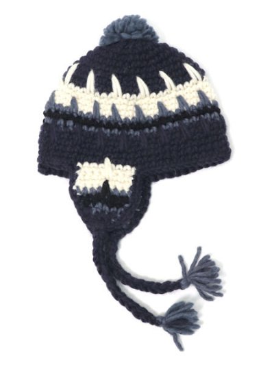 画像2: sublimeroe HANDKINT EARFLAP WT NAVY MIX