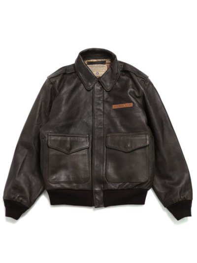 画像1: 【送料無料】AVIREX A-2 FLIGHT JACKET ANTIQUE LAMB BROWN