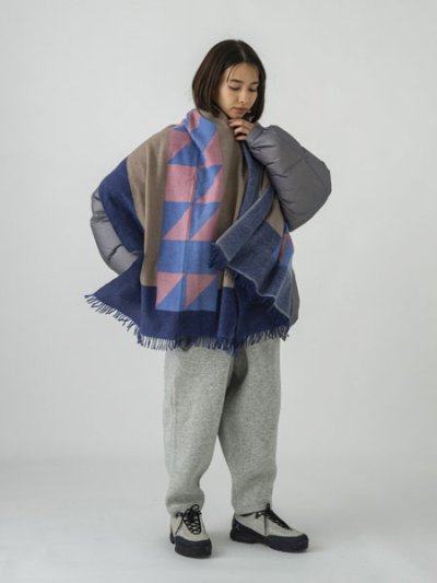 画像5: 【送料無料】sublimeroe PATTERN MERINO STOLE NAVY TYP