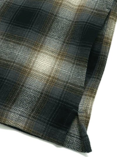 画像4: 【送料無料】AVIREX OMBRE CHECK ZIP UP SHIRT BROWN