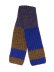 画像1: sublimeroe HAND KNIT LONG MUFFLER ROYAL/BROWN (1)
