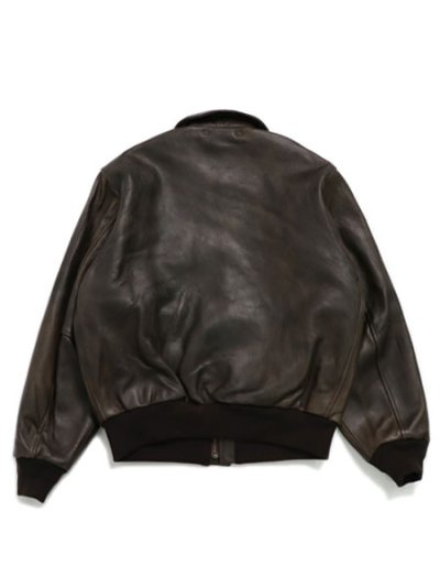 画像2: 【送料無料】AVIREX A-2 FLIGHT JACKET ANTIQUE LAMB BROWN