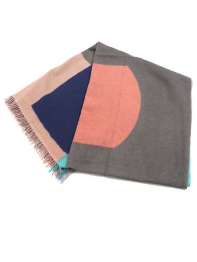 画像2: 【送料無料】sublimeroe PATTERN MERINO STOLE PINK TYP