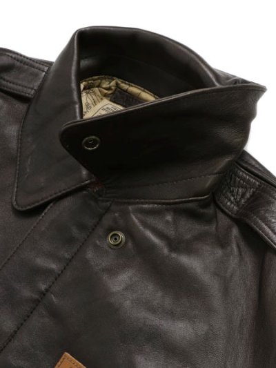 画像4: 【送料無料】AVIREX A-2 FLIGHT JACKET ANTIQUE LAMB BROWN