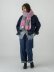 画像5: sublimeroe HAND KNIT LONG MUFFLER LT GREY/PINK (5)