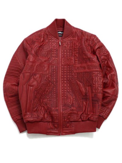 画像1: 【送料無料】PELLE PELLE CHICAGO QUILTED JACKET CABERNET