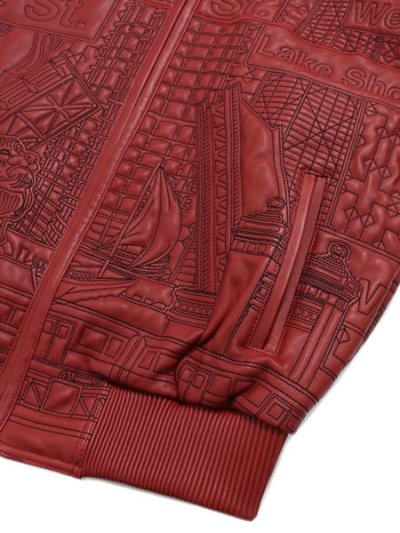 画像4: 【送料無料】PELLE PELLE CHICAGO QUILTED JACKET CABERNET