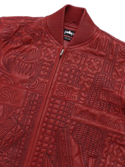 画像3: 【送料無料】PELLE PELLE CHICAGO QUILTED JACKET CABERNET