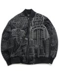 【送料無料】PELLE PELLE NYC BORO QUILTED JACKET BLACK/WHITE