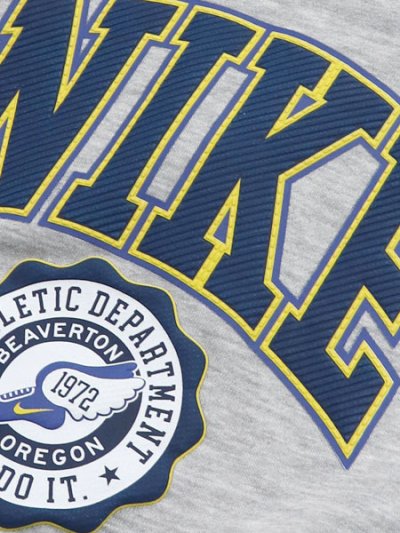 画像4: 【KIDS】NIKE TD B NSW P.E. GFX CREW-LT SMOKE GY HTR