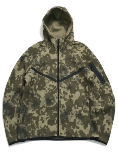 画像1: 【送料無料】NIKE TECH FLEECE WR FZ JKT CAMO-NEUTRAL OLV